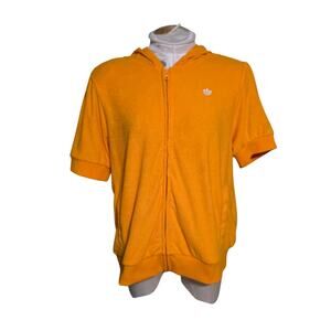 Juicy‎ Couture 3X Plus Girls Terry Cloth Orange Short Sleeve Full Zip Hoodie NWT